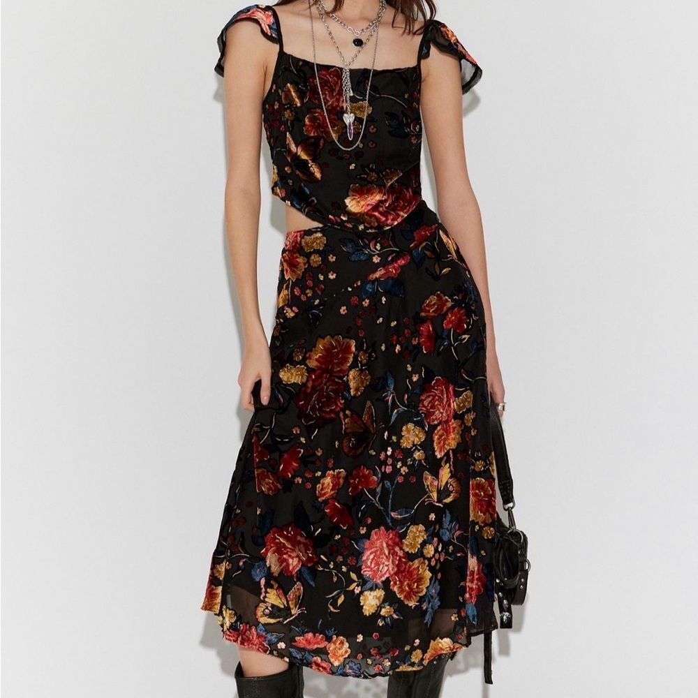 Free People Electra Heart Midi Skirt Set